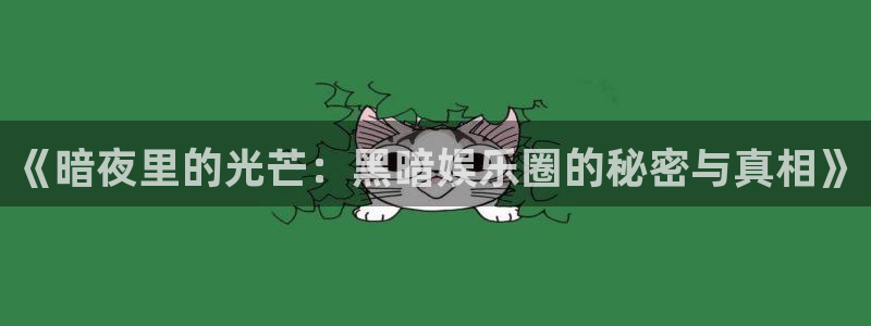 赢彩网体育代理：《暗夜里的光芒：黑暗娱乐圈的秘密与真相》