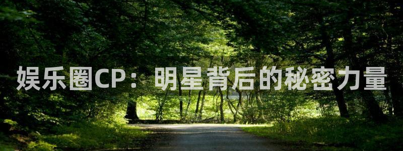 赢彩网3登录：娱乐圈CP：明星背后的秘密力量